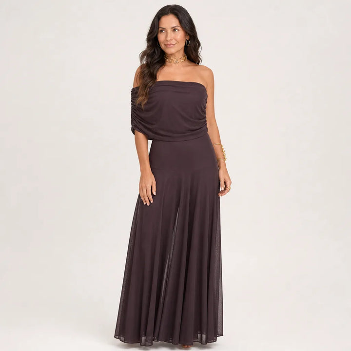 Women's 1 with grip strip at bust Simon Mesh Strapless Dress