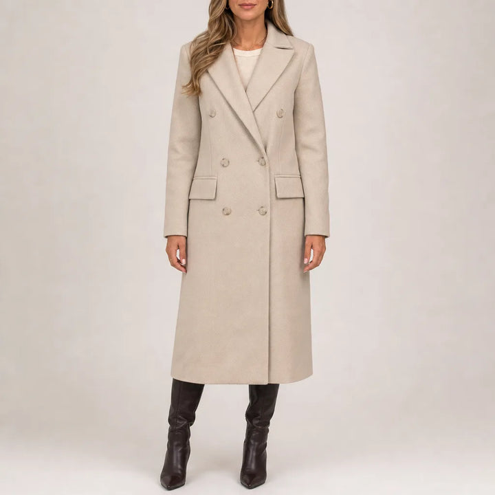 Seraphine Trench Coat - Color:Beige;Size:XS