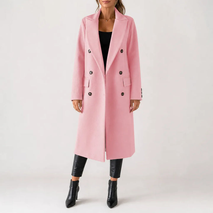 Women's Pink Seraphine | Women's Long Oversized Trench Coat