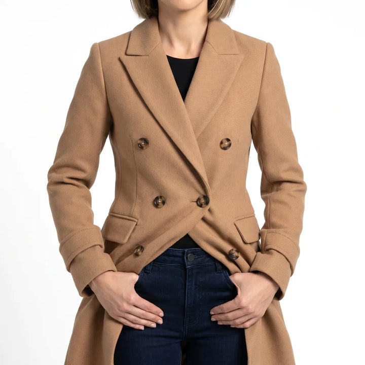 Seraphine | Women's Long Oversized Trench Coat - Color:Brown;Size:XS