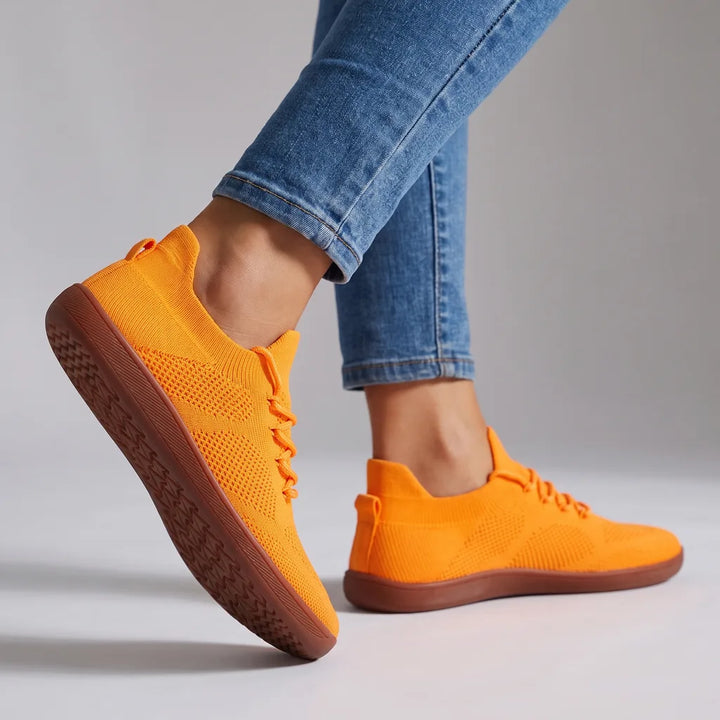 Seren Barefoot Sneakers - Color:Orange;Size:36