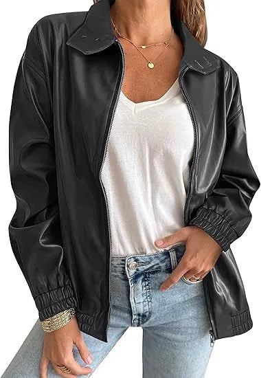 Seren | Women's Leather Jacket - Size:XS;Color:Black