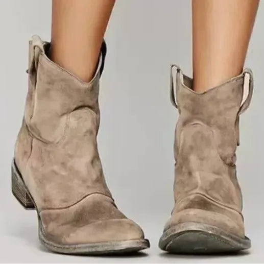 Seren |  Women's Vintage Cowboy Boots - Color:Brown;Size:35