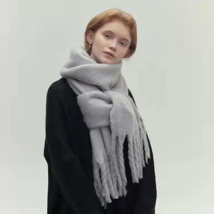 Sharon | Women's Premium Winter Scarve  - Color:Gray;Length:69 inches