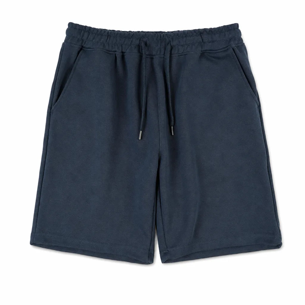 Shelby Cotton Blend Shorts - Color:Blue;Size:XS