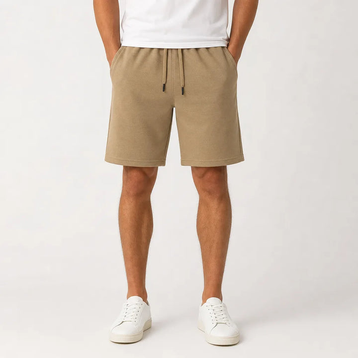 Men's Brown Isabelle Cotton Blend Shorts