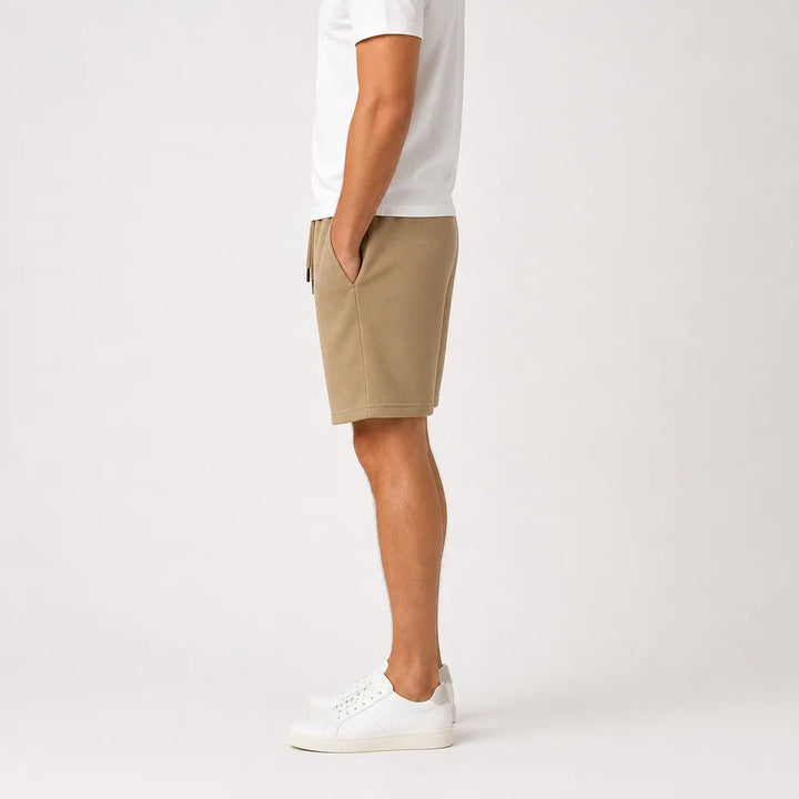 Men's Brown Isabelle Cotton Blend Shorts