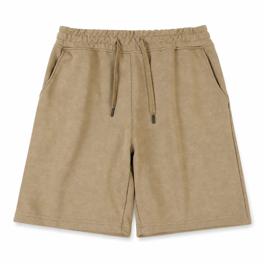Shelby Cotton Blend Shorts - Color:Brown;Size:XS