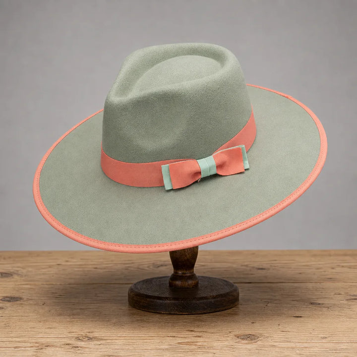 Sienna Bow Fedora - Color:Green