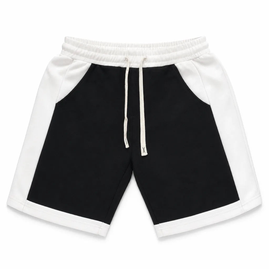 Silas Colorblock Shorts - Color:Black;Size:S