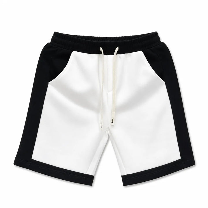 Silas Colorblock Shorts - Color:White;Size:S