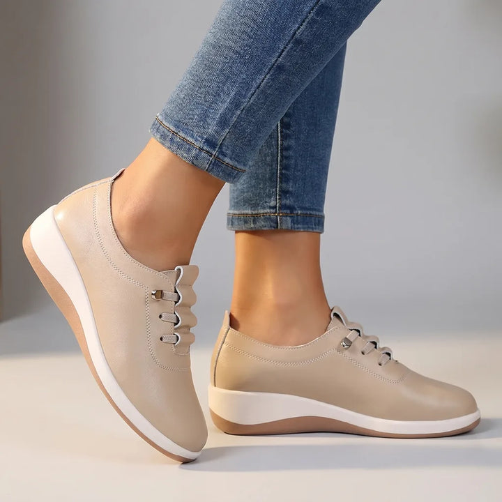 Skye Slip-On Loafers - Color:Khaki;Size:35
