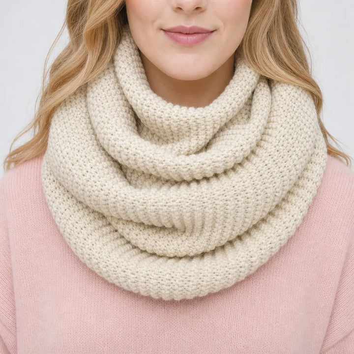 Women's Beige Sofia | Women's Warm Infinity Winter Scarve -No match