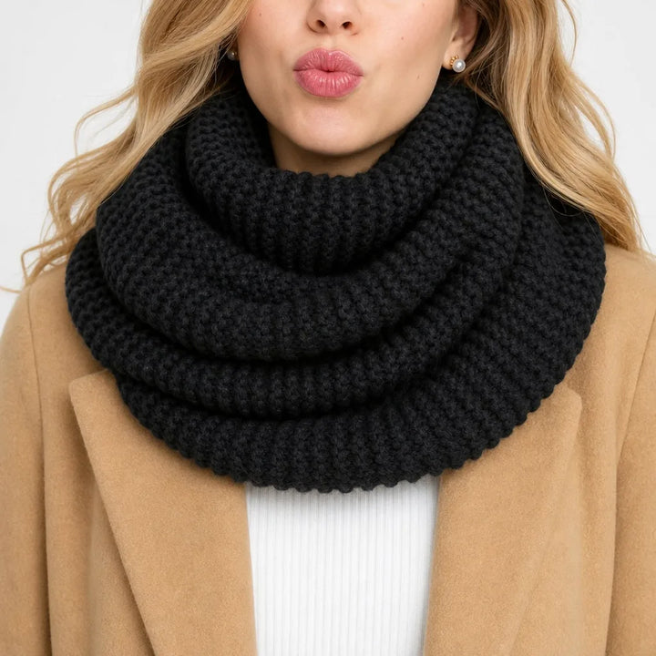 Women's Black Sofia | Women's Warm Infinity Winter Scarve -No match