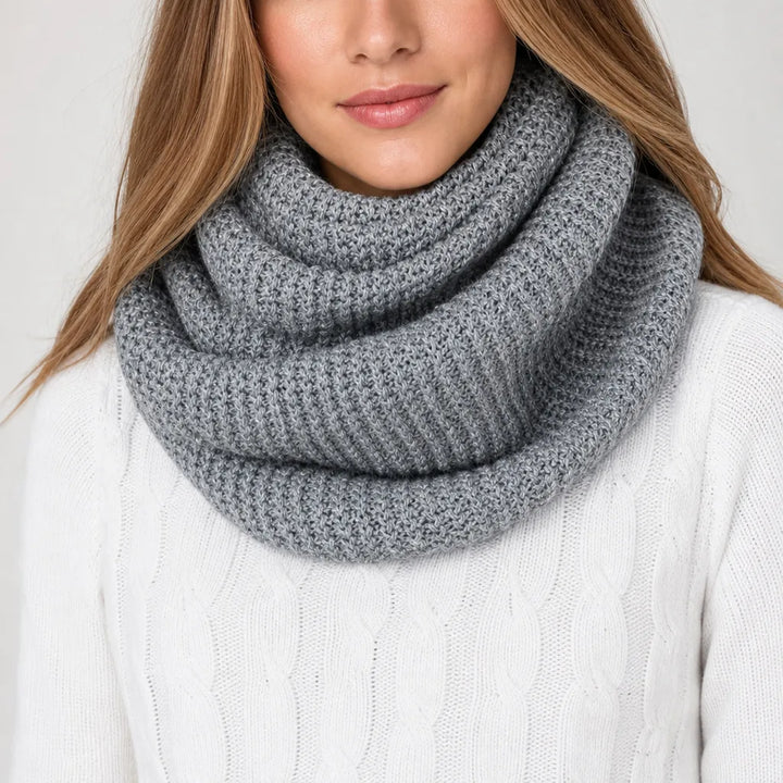 Women's Gray Sofia | Women's Warm Infinity Winter Scarve -No match