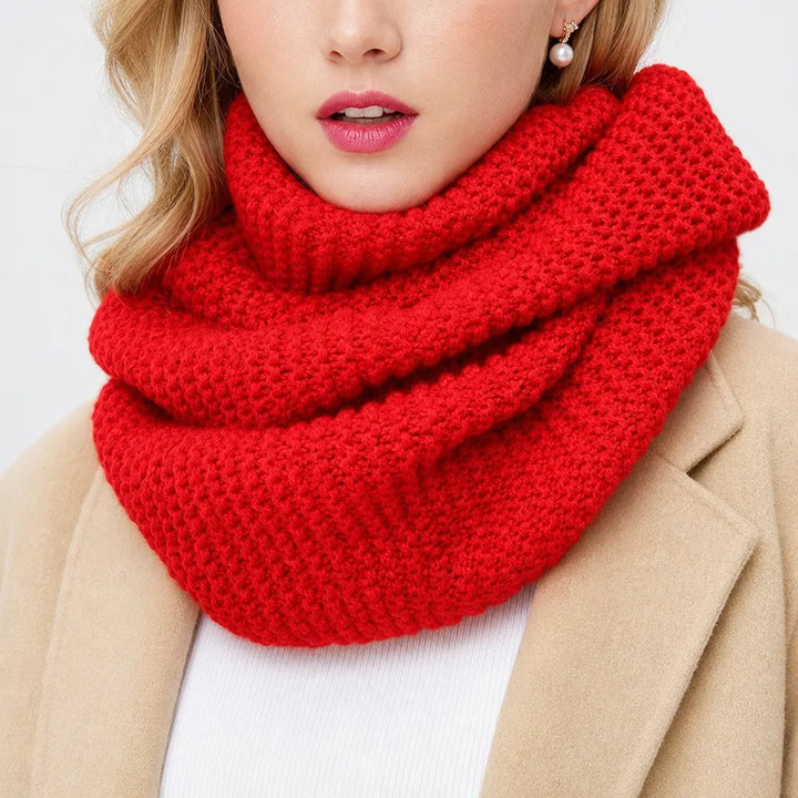 Women's Light Red Sofia | Women's Warm Infinity Winter Scarve -No match