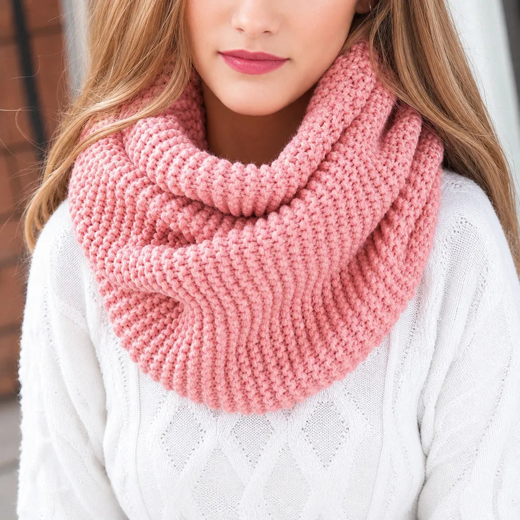 Women's Pink Sofia | Women's Warm Infinity Winter Scarve -No match