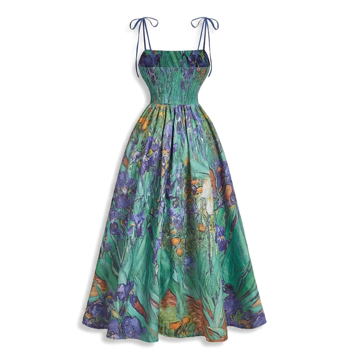 Sophia Floral Maxi Dress - Color:Oil Painting;Size:XS