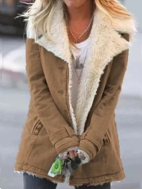 Sophie | Women's Thermal Jacket - Color:Brown;Size:XS