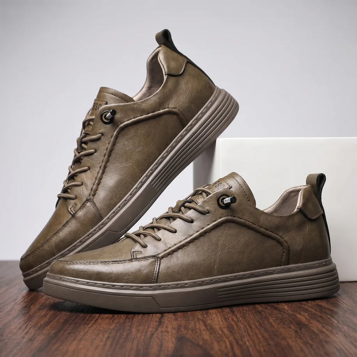Stanley Low-Top Sneakers - Color:Khaki;Size:38
