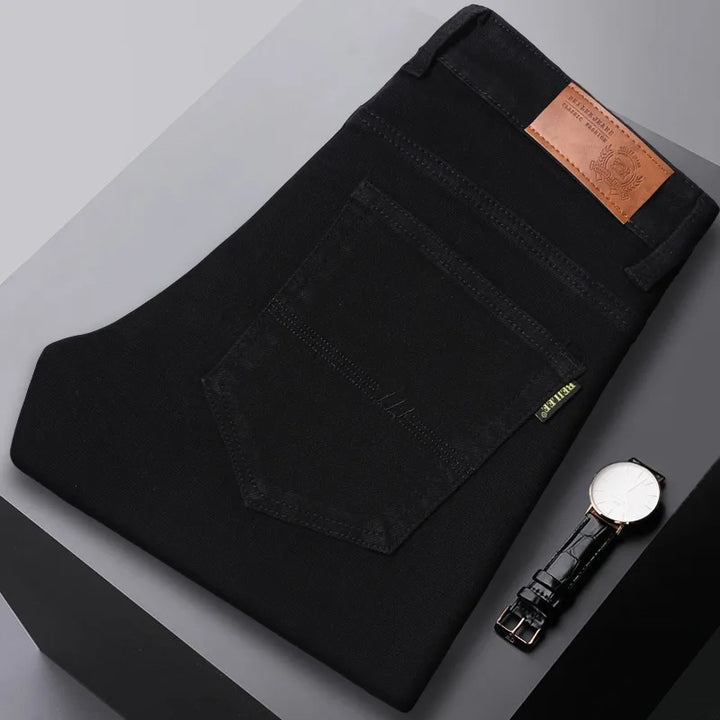 Stuart Cotton Stretch Jeans - Color:Black;Size:28