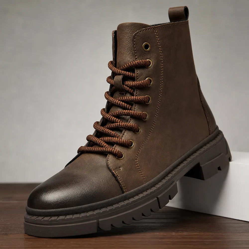 Men's Beige Barlow Lace Up Boots