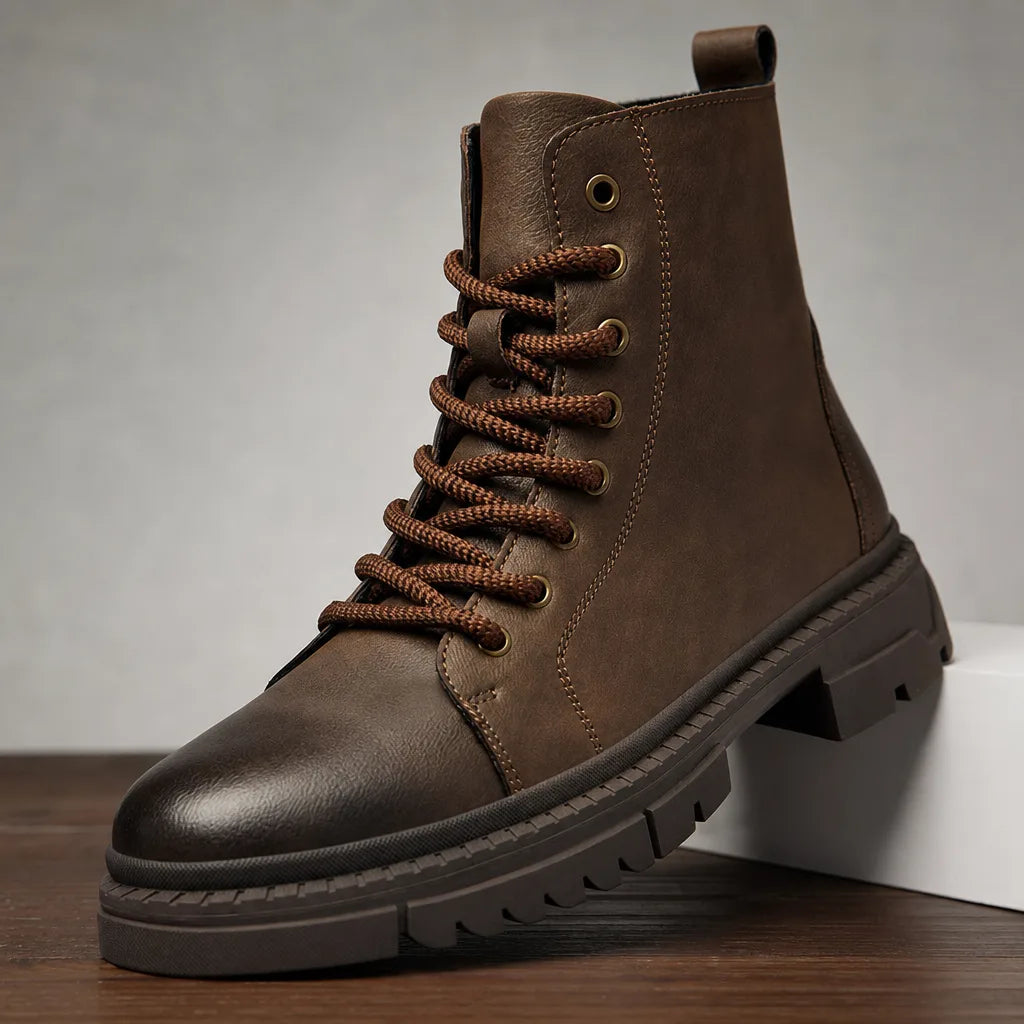 Men's Beige Barlow Lace Up Boots