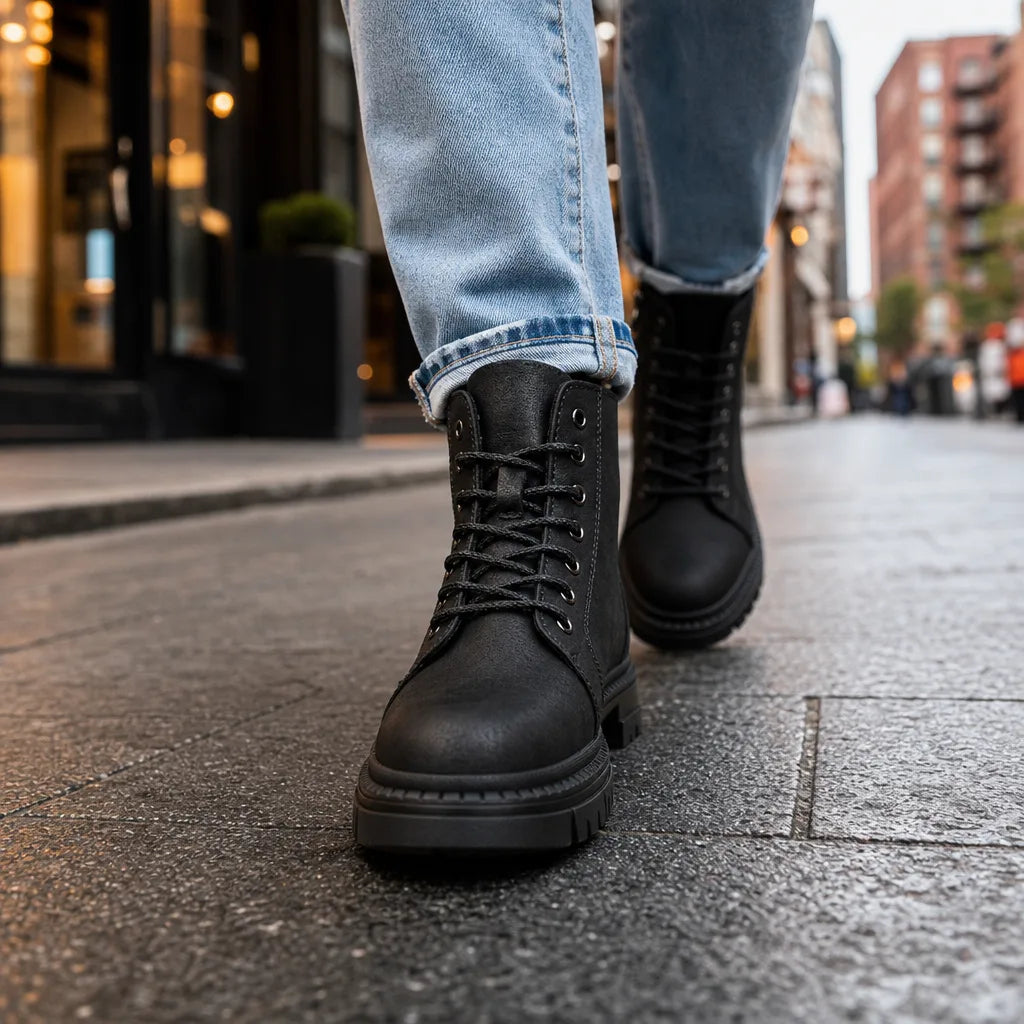 Men's Black Sullivan High-Top Boots