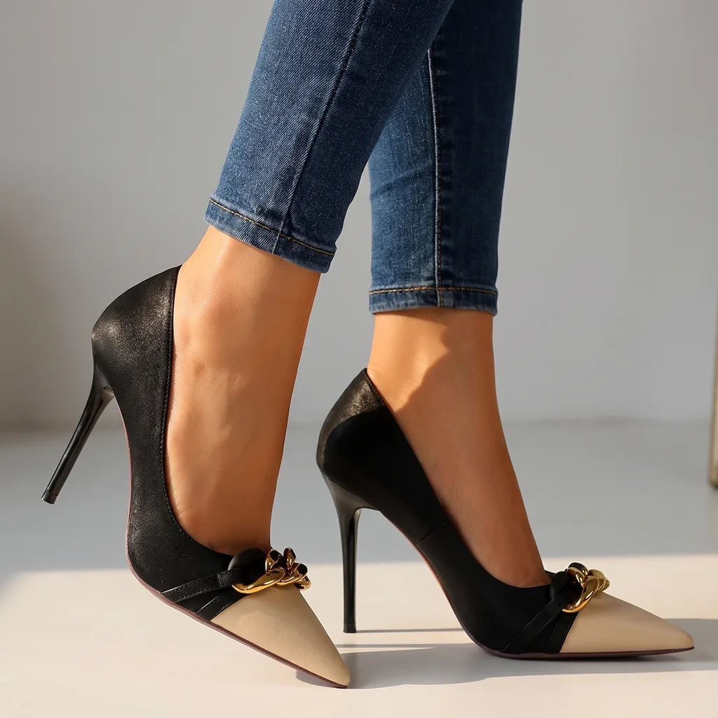 Sunny | Women's Stiletto High Heels - Color:Black;Size:35