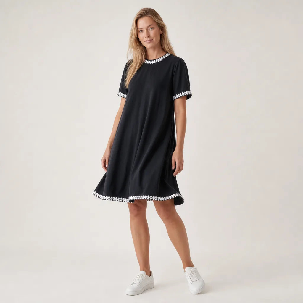 Women's Black Susanna Midi Dress