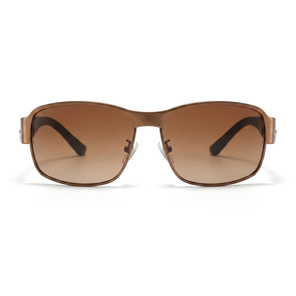 Men's Brown Knowles Square Polarized Shades