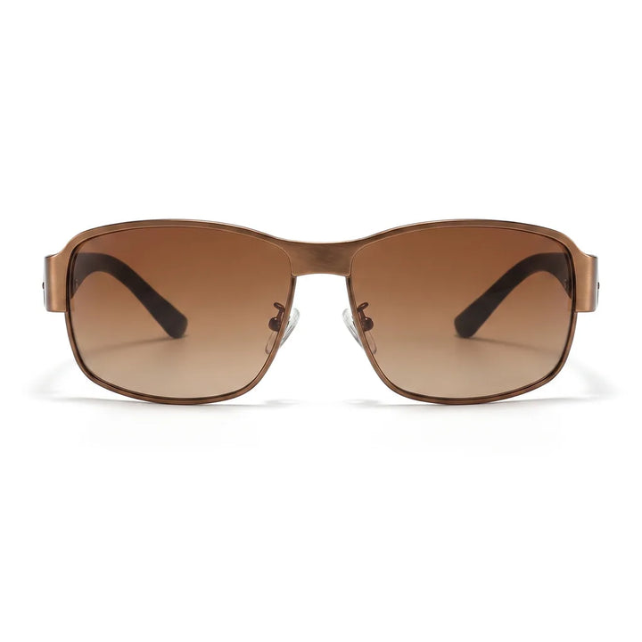 Men's Brown Knowles Square Polarized Shades