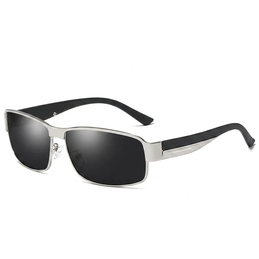 Men's Gray Knowles Square Polarized Shades