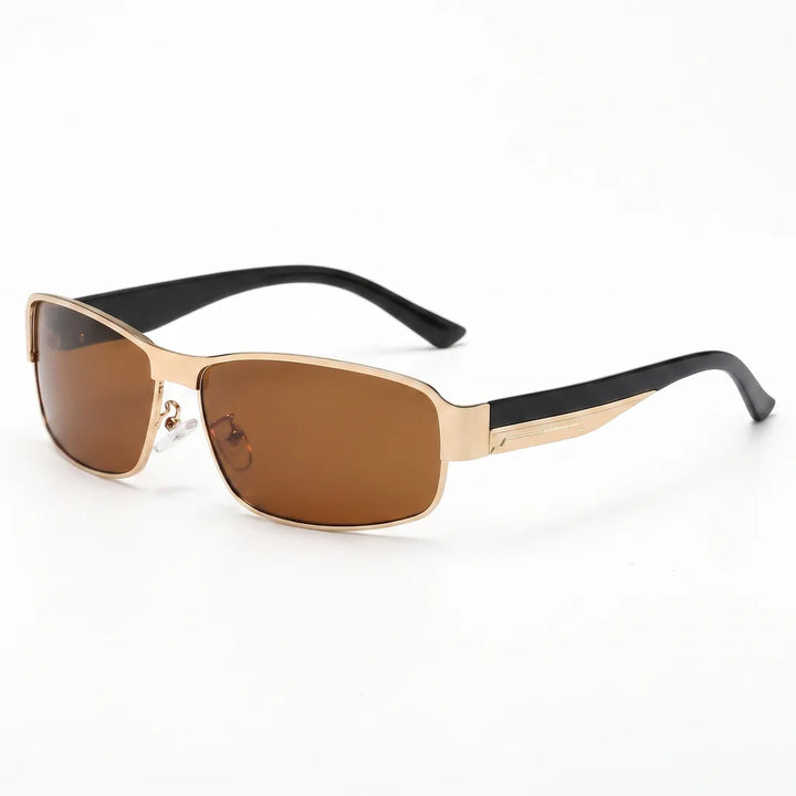 Men's Yellow Knowles Square Polarized Shades
