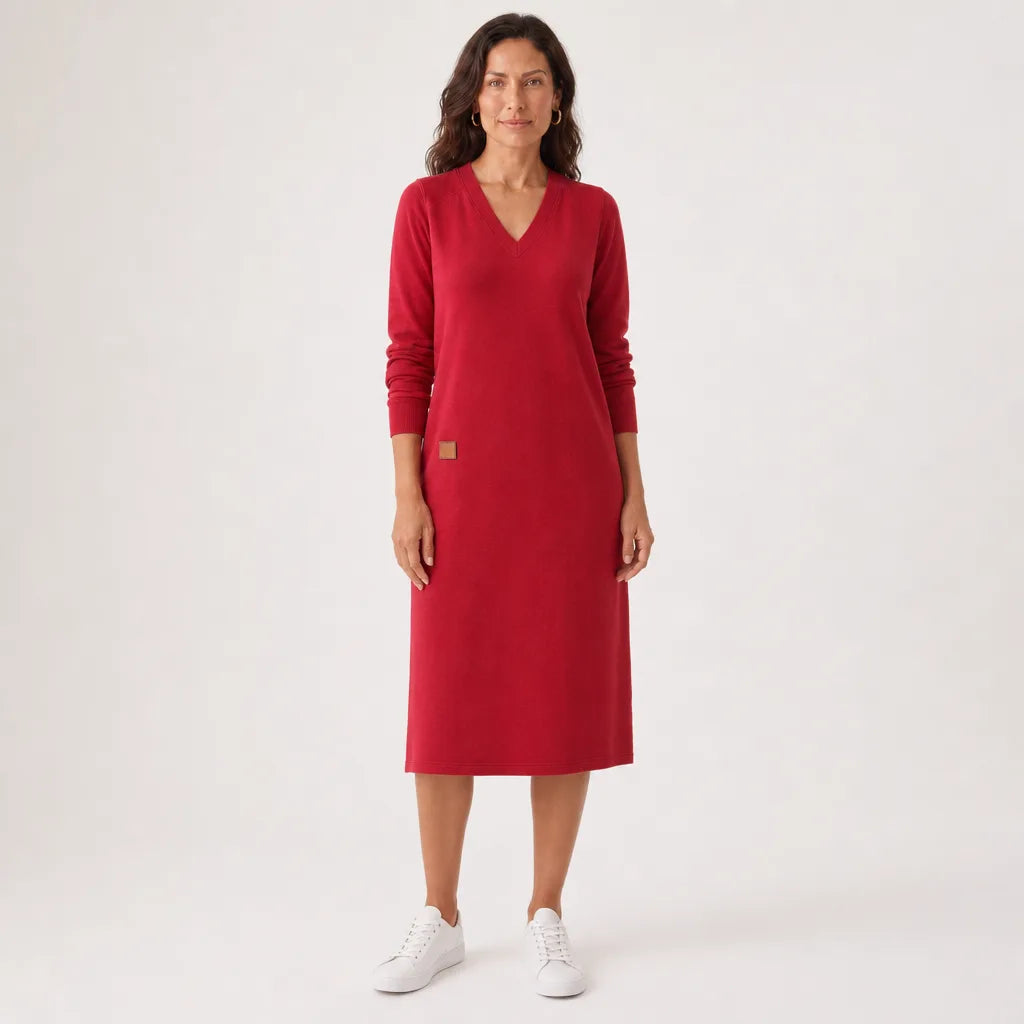 Women's Fuller V-Neck Maxi Dress