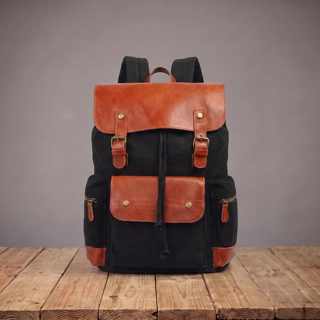 Talbot | Men's Travel Laptop Backpack - Color:Black