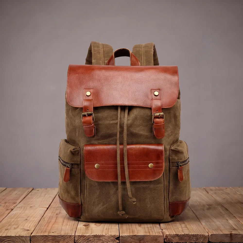 Talbot | Men's Travel Laptop Backpack - Color:Brown