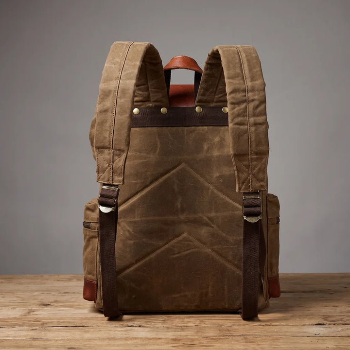 Men's Brown Talbot Canvas Backpack