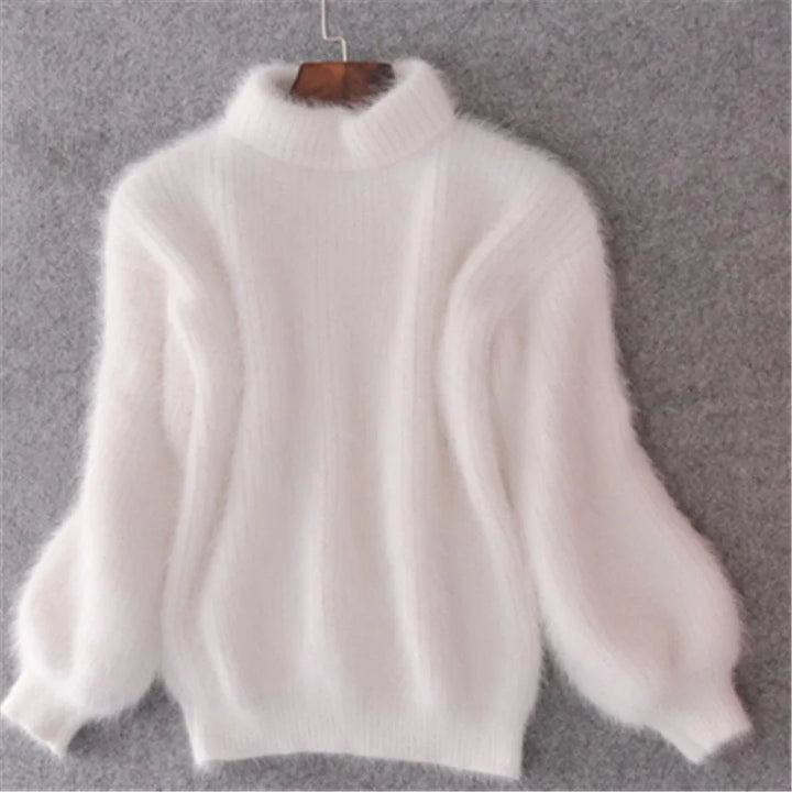Tallulah | Women's Cozy Knit Sweater - Size:XS;Color:White