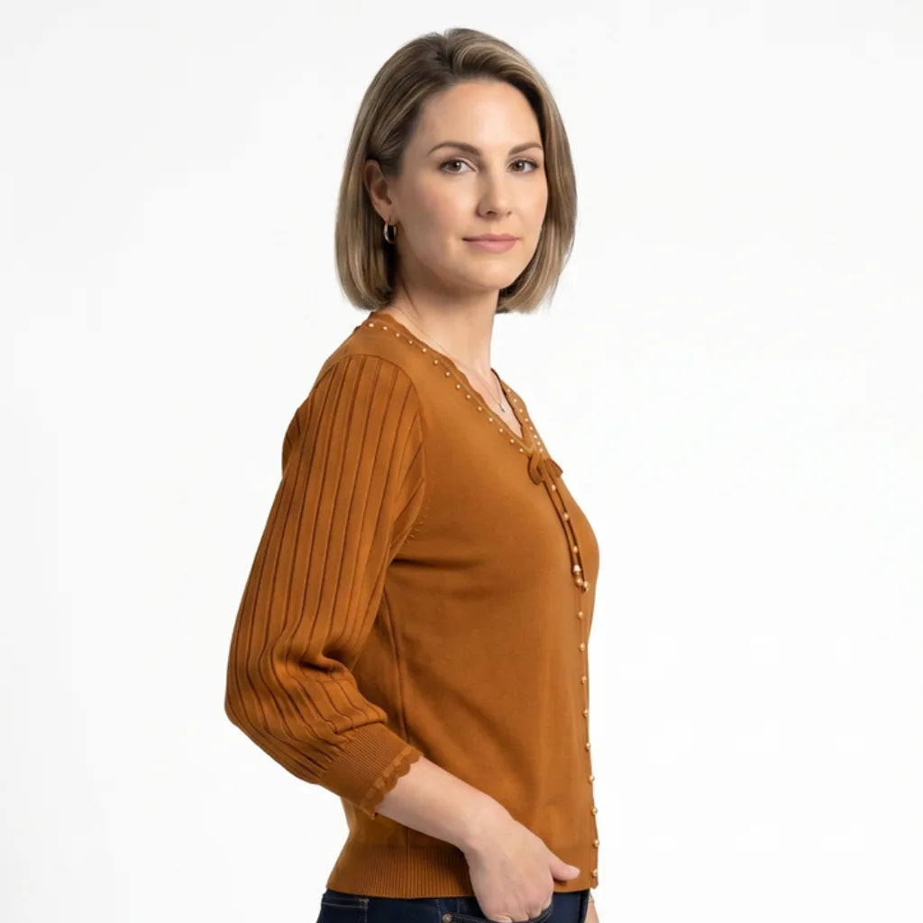 Women's Talbot V Neck Knit Top