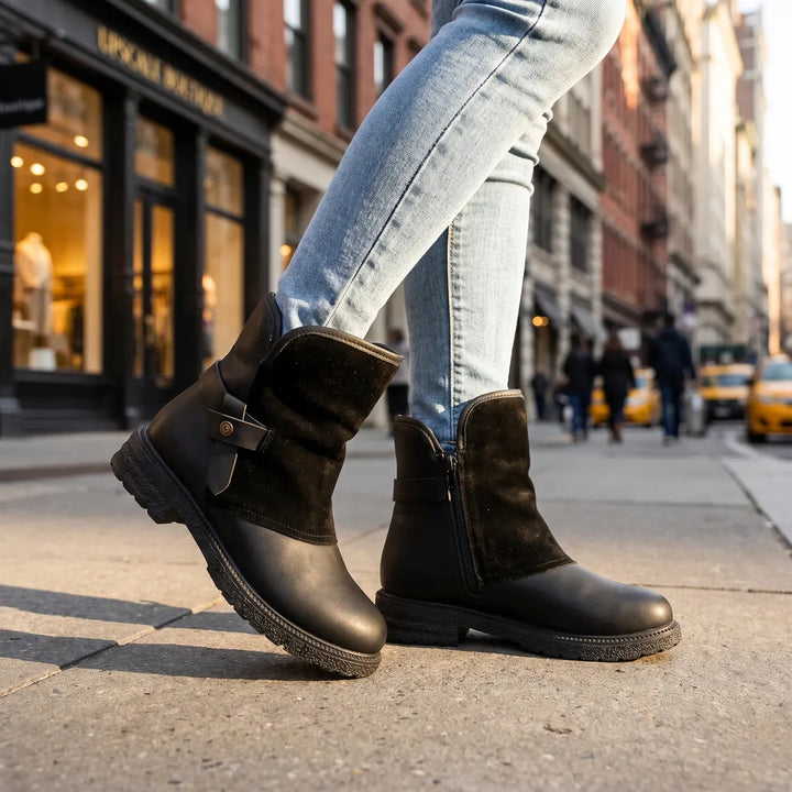 Women's Black Teagan Side-Zip Ankle Boots