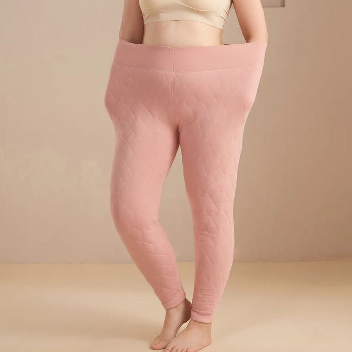 Tessa | Wool Fleece Lined Leggings - Pink