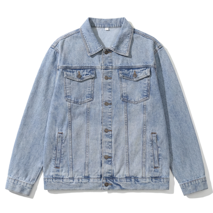 Thatcher Vintage Denim Jacket - Color:9021 Light Blue;Size:S