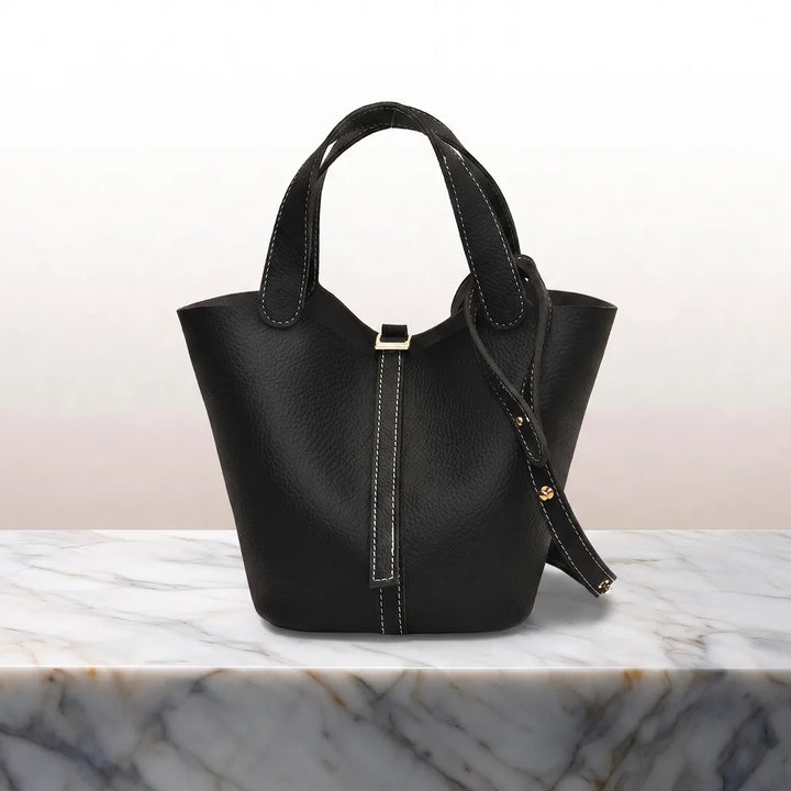 The Willow Handcrafted Tote Bag - Color:Black