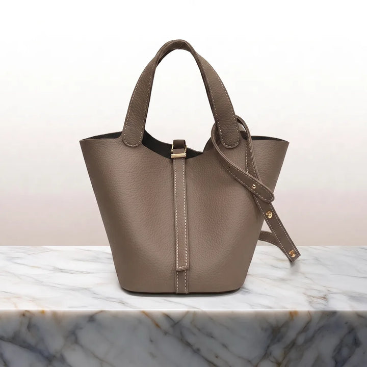 The Willow Handcrafted Tote Bag - Color:Brown