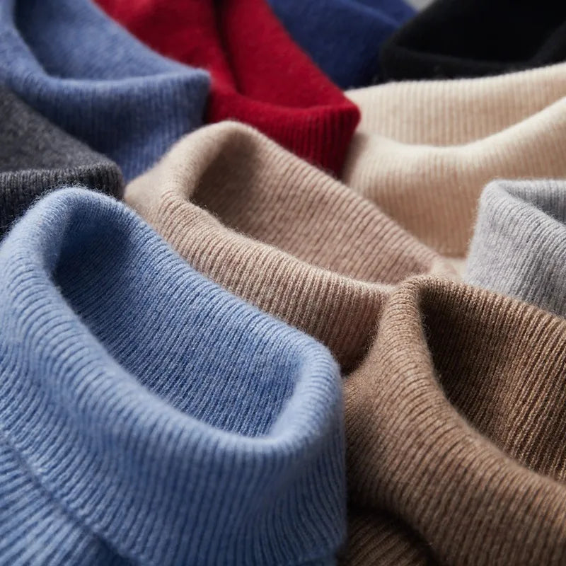 Men's Theodore | Men's Cashmere Turtleneck Sweater