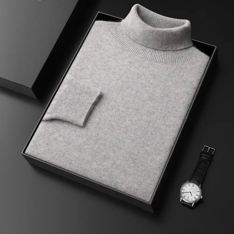 Men's Theodore | Men's Cashmere Turtleneck Sweater