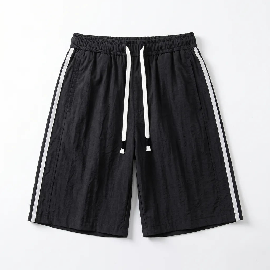 Thomas Paneled Shorts - Color:Black;Size:S