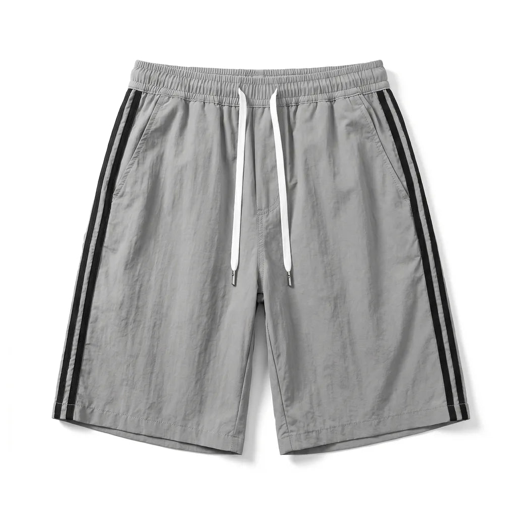 Thomas Paneled Shorts - Color:Gray;Size:S