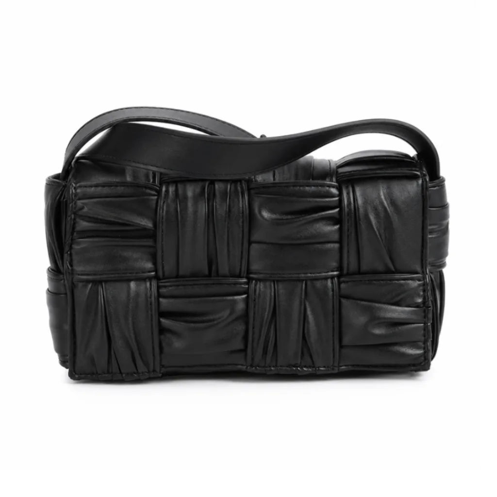 Tiernan Quilted Shoulder Bag - Color:Black
